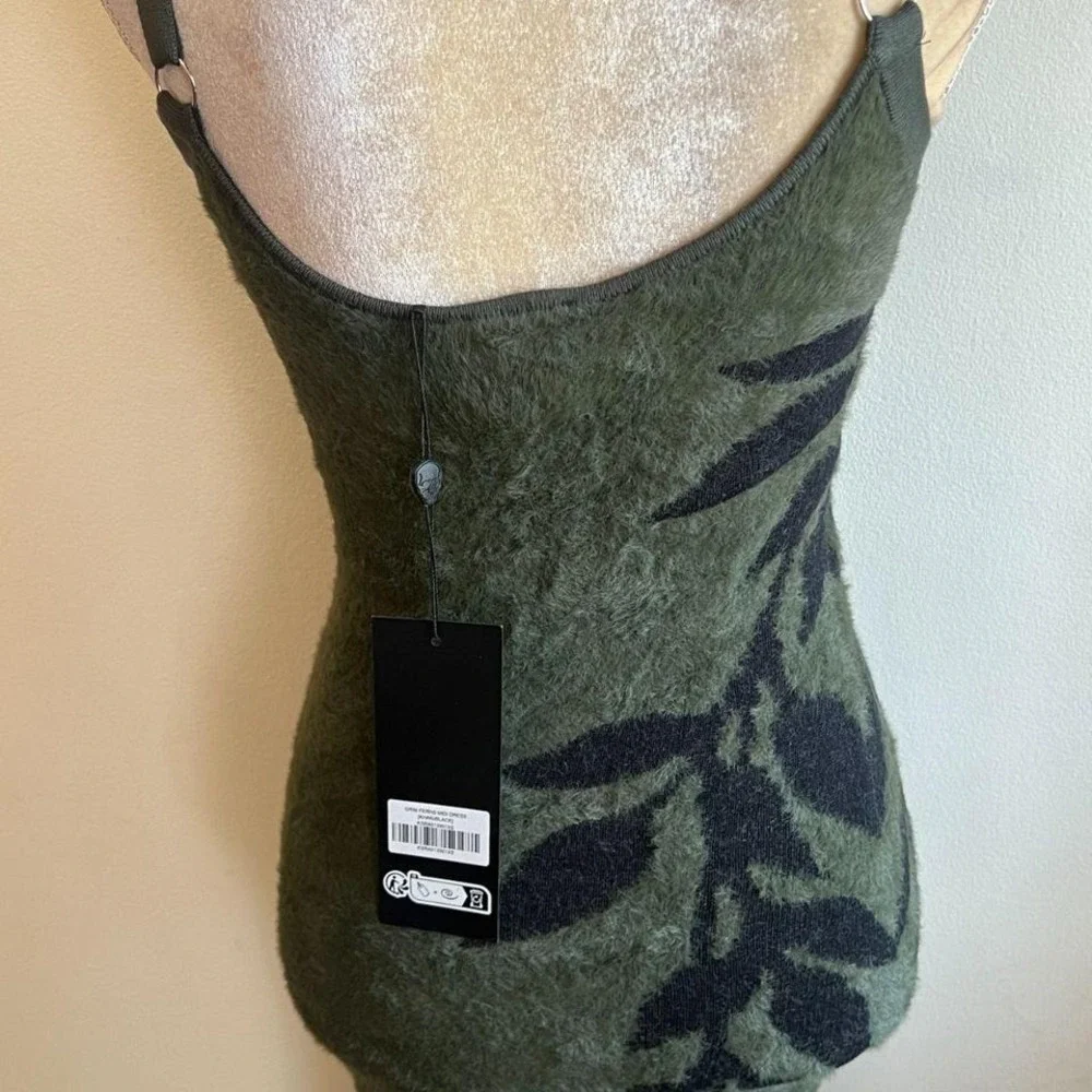 Killstar Grim ferns midi green dress size Xs - Picture 5 of 5